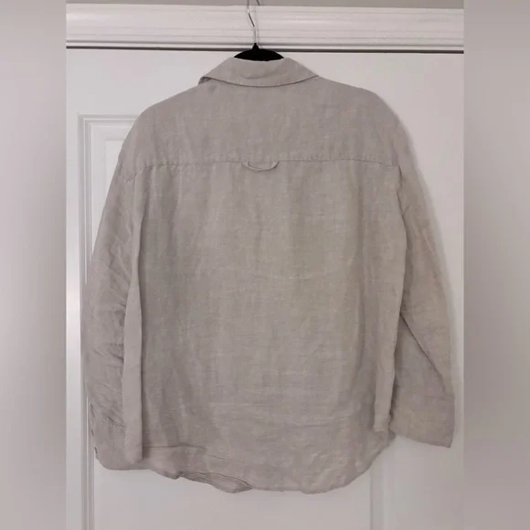 AYR - Linen Button-Up Shirt - Picture 2 of 3